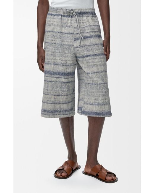 Loewe Blue Drawstring Shorts for men