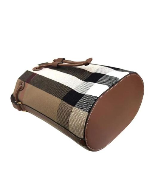【関税＆送料込み】Burberry Ll Small Drawstring Purse Burberry Small Drawstring Bucket Bag | Lyst