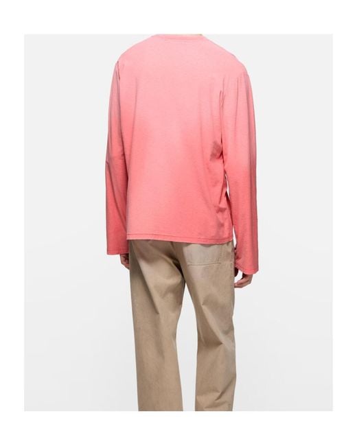 Acne Pink Sprayed 1996 Logo T-Shirt for men