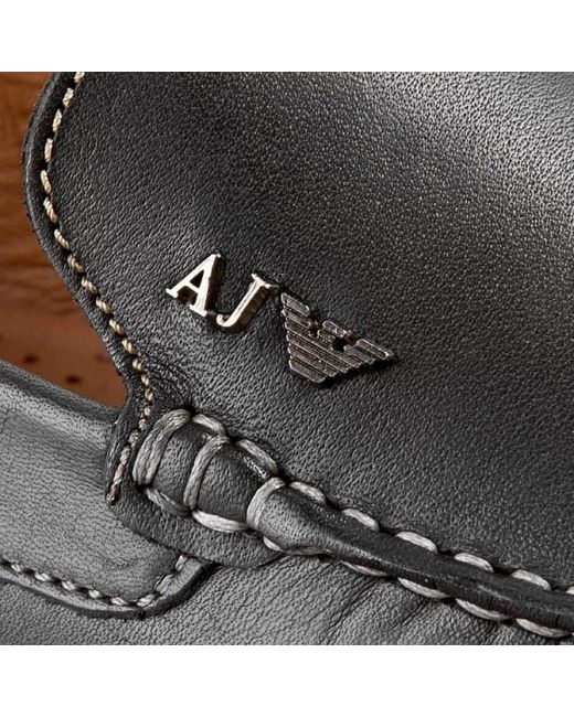 Armani Jeans Brown Logo Details Business Casual Shoes for men