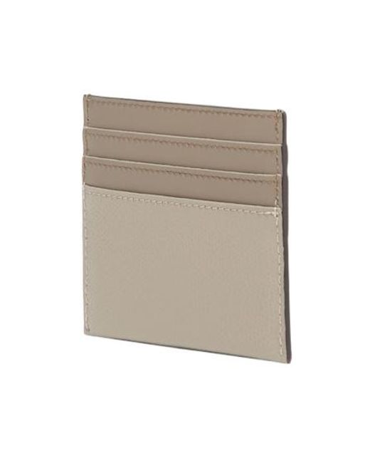 Fendi Natural Ff Diamonds Logo Plaque Cardholder