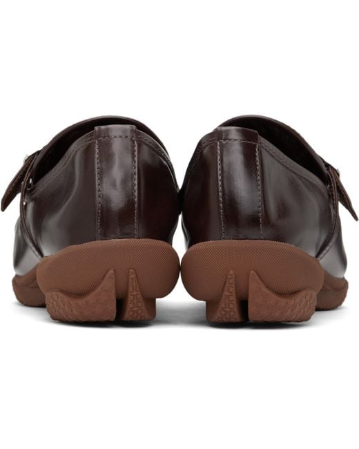 Kiko Kostadinov Brown Sonia Buckled Loafers