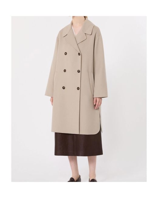 Max Mara Natural S Magnolia Double-Breasted Coat