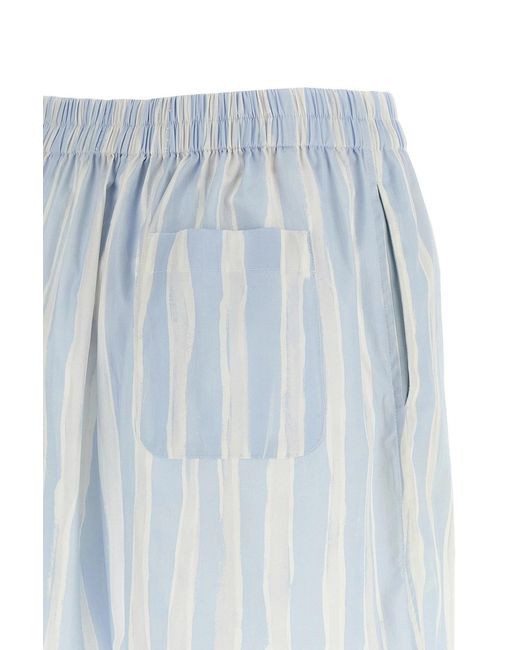 Jacquemus Blue The Caleçon Striped Shorts for men