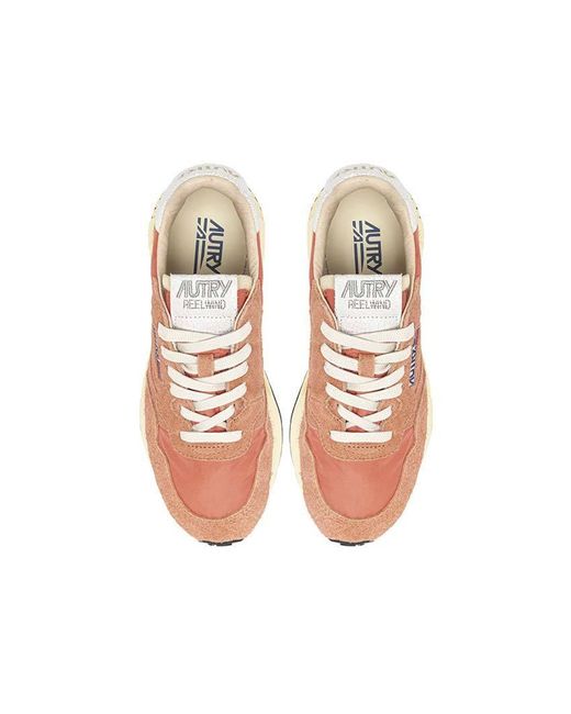 Autry Pink Retro Runner Sneakers