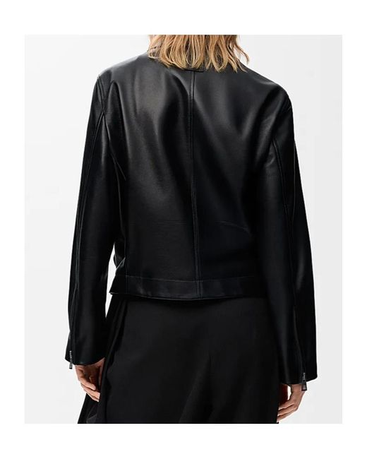 Loewe Black Elastic Waist Zipped Jacket