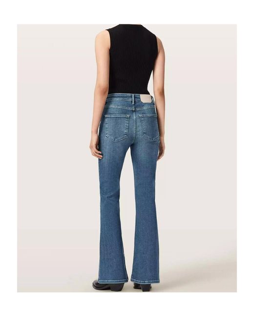 AllSaints Blue Maisie Flared Jeans