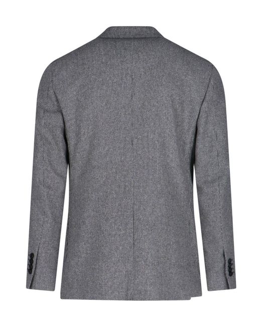 Lardini Gray Single-Breasted Blazer for men