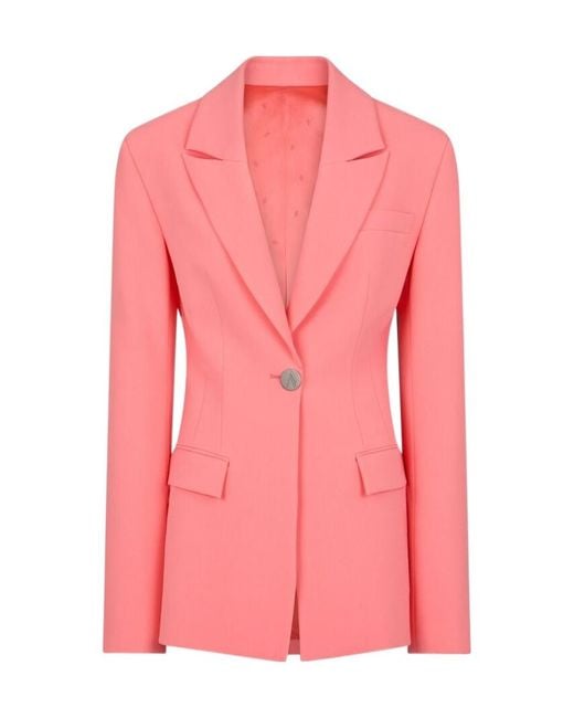 The Attico Pink The Single Breasted Hourglass Blazer