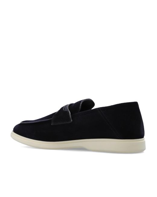 Ferragamo Blue Logo Love Shoes for men