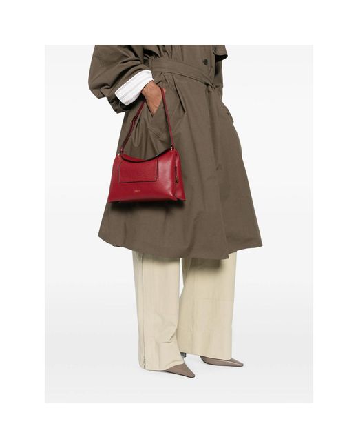 Wandler Red Logo Letter Shoulder Bag