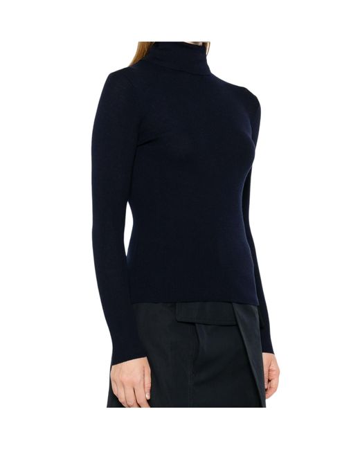 P.A.R.O.S.H. Blue Turtleneck Sweater