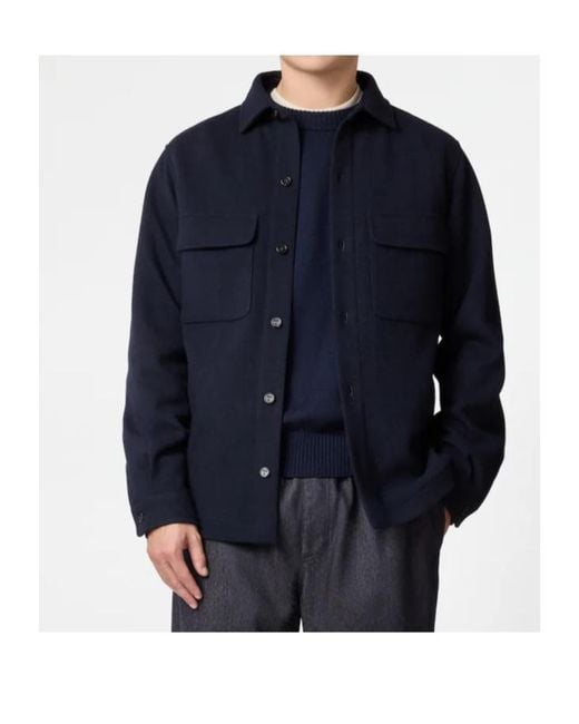 Tod's Blue Flap-Pocket Shirt for men