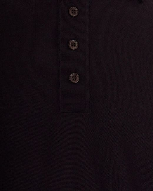 Paolo Pecora Blue Long-Sleeve Polo Shirt for men