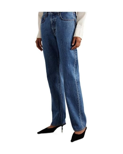 Kallmeyer Blue High-Waisted Straight-Leg Jeans