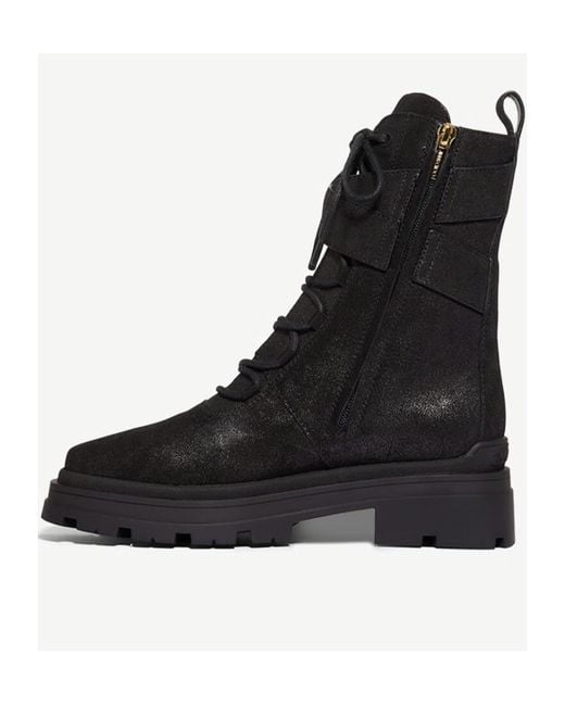 Jimmy Choo Black Lace-Up Boots