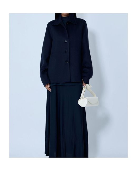 Jil Sander Blue Buttoned Jacket