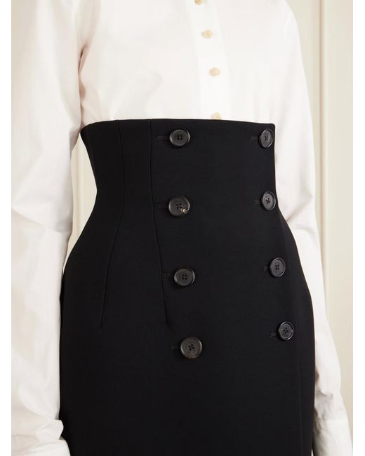 Khaite Black Luiza Skirt