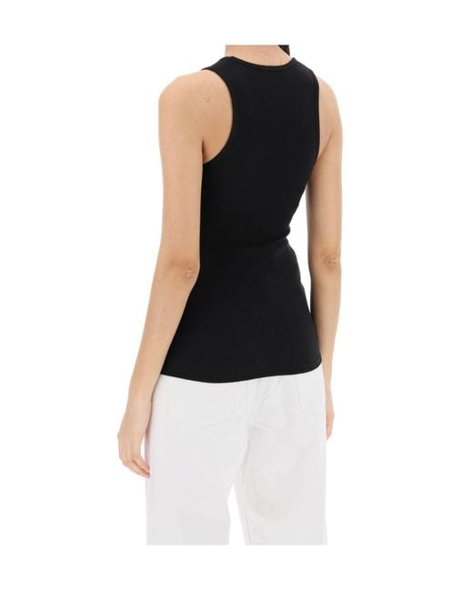 Wardrobe NYC Black Ribbed Vest