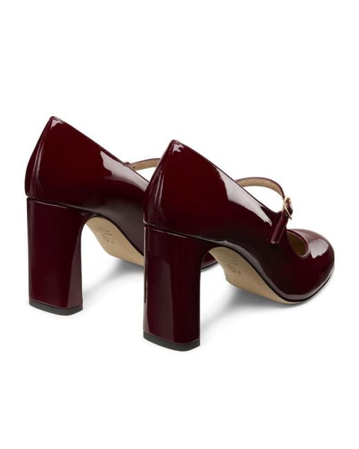 Stuart Weitzman Red Babette Mary Jane 85