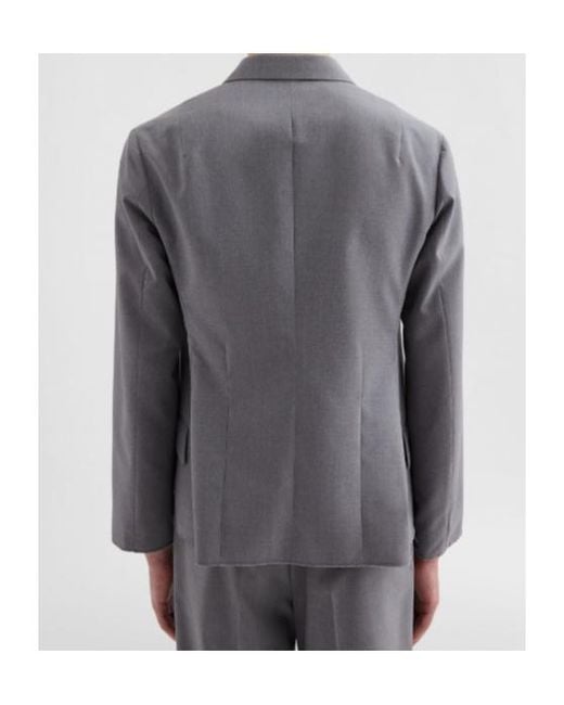 Jil Sander Gray Jacket 109 Single-Breasted Blazer for men