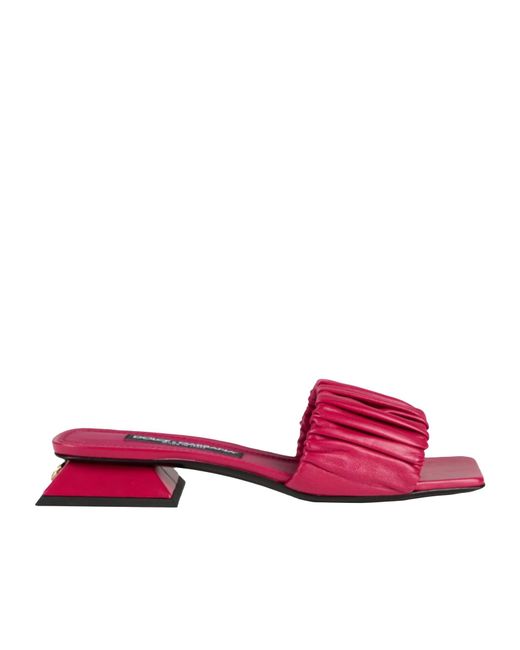Dolce & Gabbana Pink Solid Color Sandals