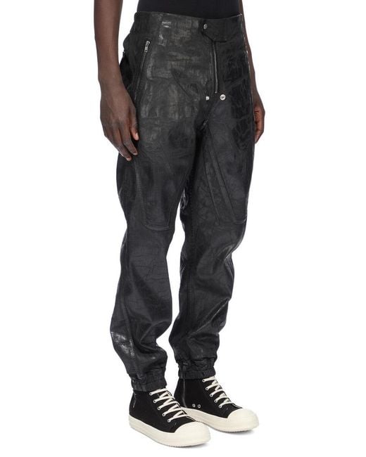 Rick Owens Black Megacrust Stretch Denim for men