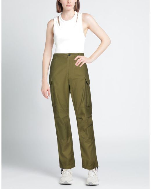 Rag & Bone Green Plain Color Drawstring Cuff Cargo Pants