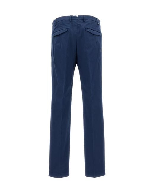 Pt Pantaloni Blue Pt Torino Straight-Leg Tailored Pants for men