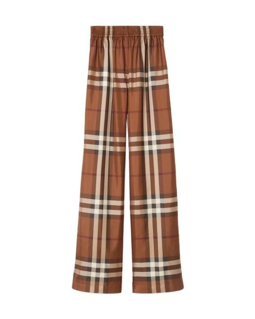 Burberry Multicolor Checked Elasticated Waistband Trousers