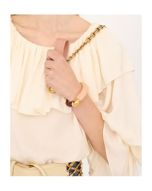 Chloé White Chloé Tropicus Cuff Bracelet