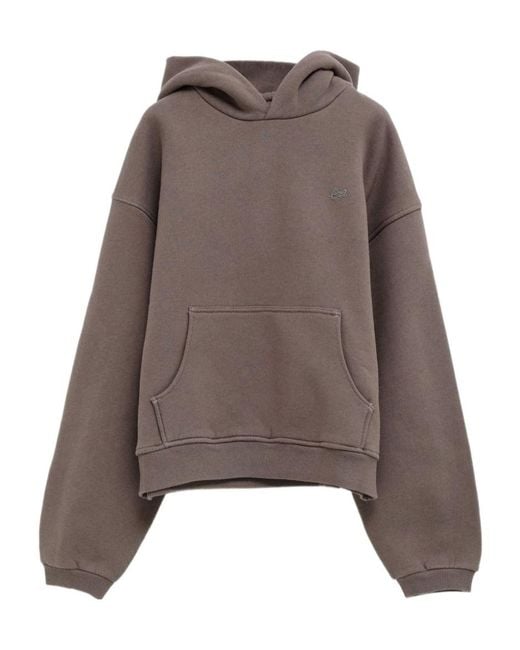 ERL Brown Long-Sleeve Hoodie for men