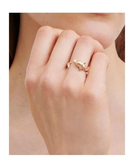 Sophie Bille Brahe Metallic Dauphin Taylor Ring