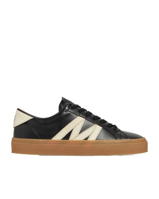 Moncler Brown Monaco2 Low-Top Trainers for men