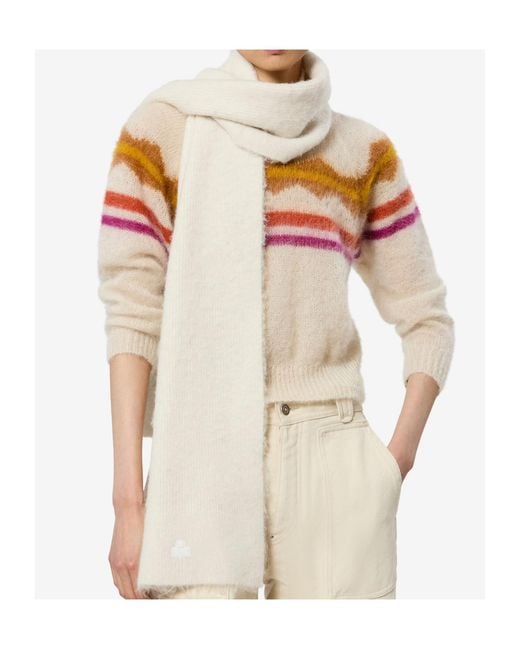 Isabel Marant White Peliz Scarf