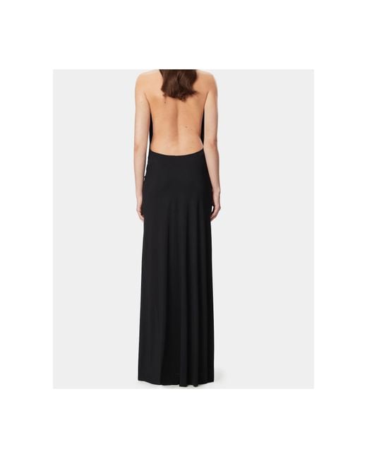 Amazuìn Black V-Neck Sleeveless Dress