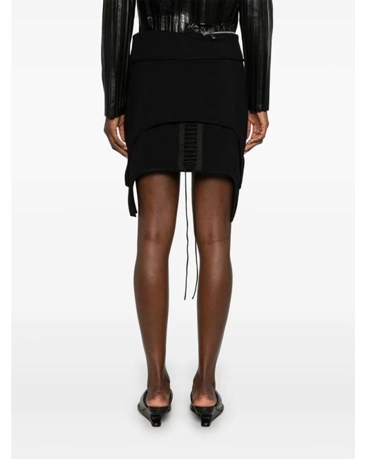 Helmut Lang Black Aviator Skirt