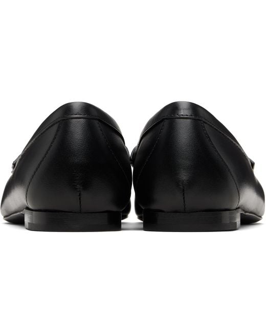 R13 Black Pointed Toe Loafers