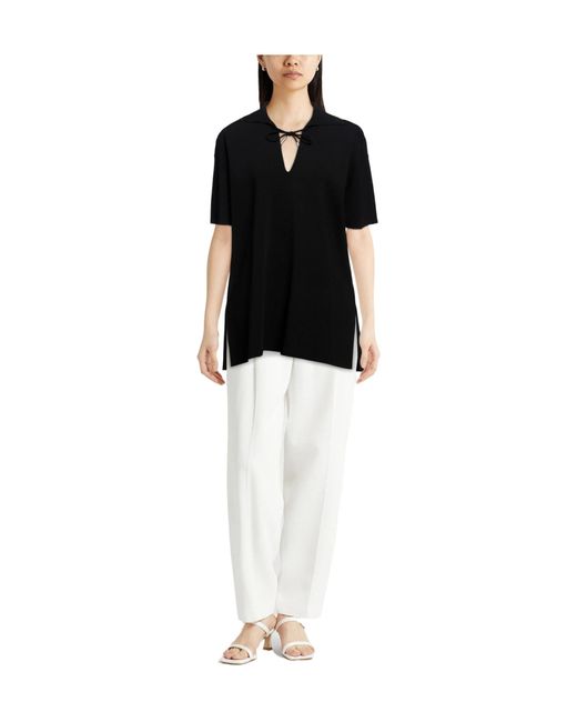 Max Mara Black Polo Shirts