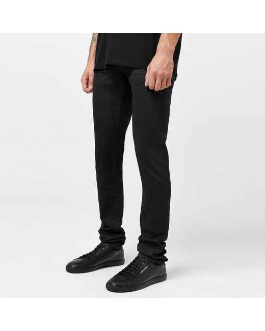 Saint Laurent Black Simple Sneakers for men