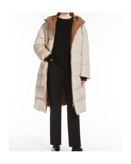 Max Mara Natural Long Double-Sided Down Jacket