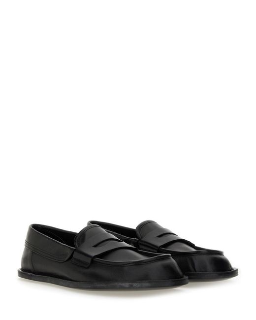 Moschino Black Round-Toe Slip-On Loafers for men