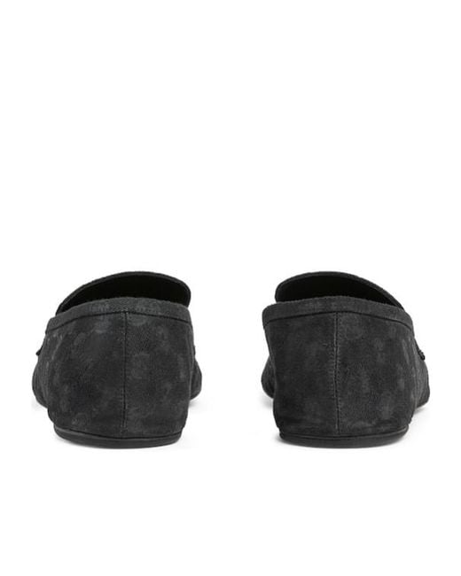 Gucci Black Worn-Out Effect Horsebit Loafers for men