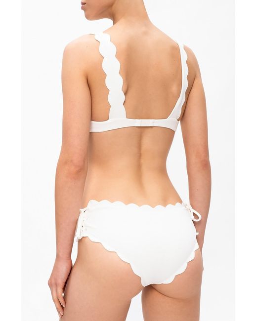 Marysia Swim White Santa Clara Bikini Top