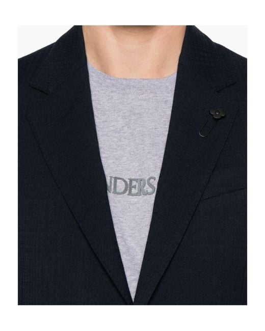 Lardini Blue Single-Breasted Tailored Blazer for men