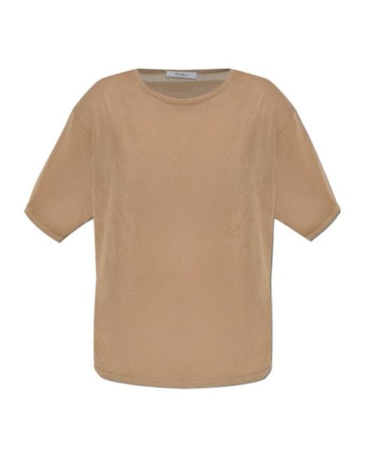 Max Mara Natural Relaxed-Fit Cotton And Viscose Sweater