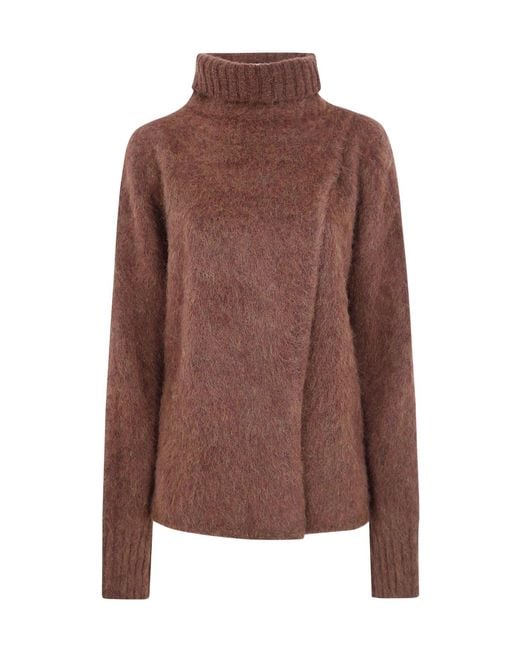 Uma Wang Brown Turtleneck Sweater