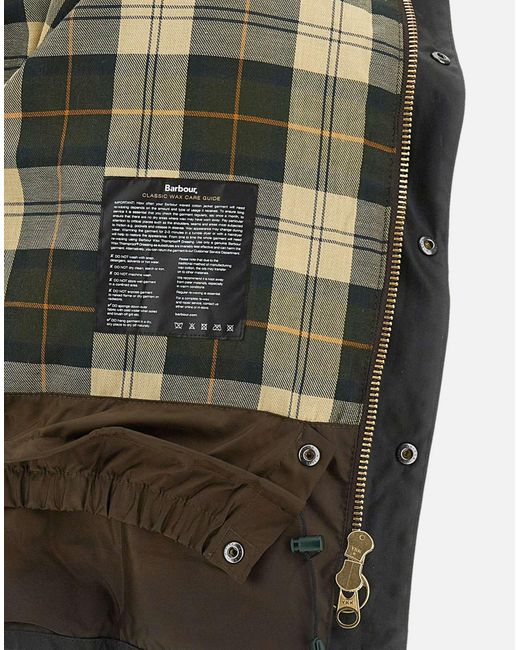 Barbour Black Corduroy Collar Buttoned Jacket for men