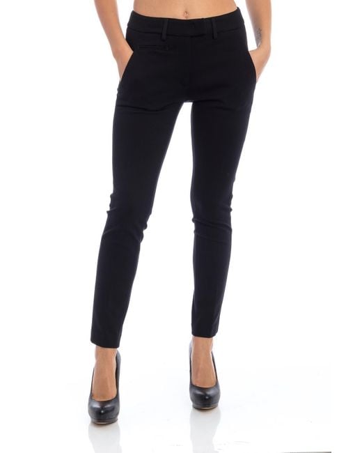 Dondup Gray Mid-Rise Skinny Cut Trousers