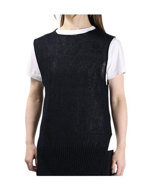 Jil Sander Black Sleeveless Knitted Vest